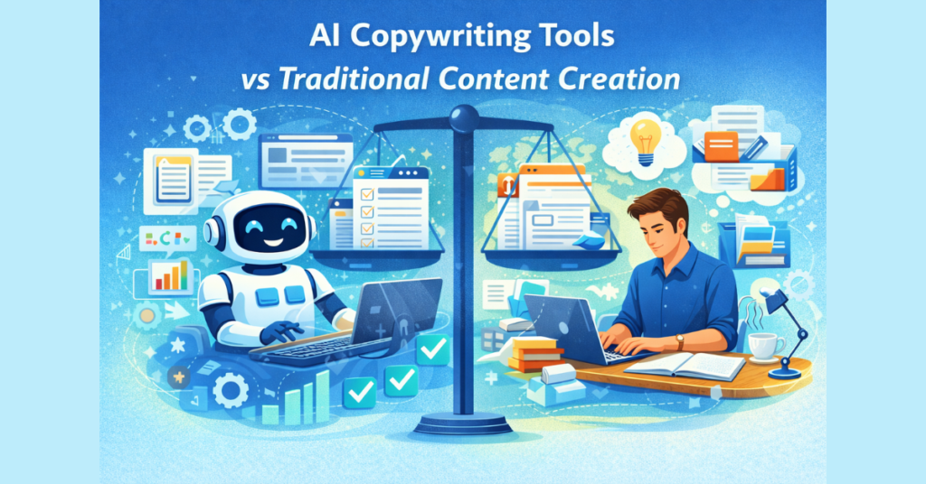 AI copywriting vs traditional content creation