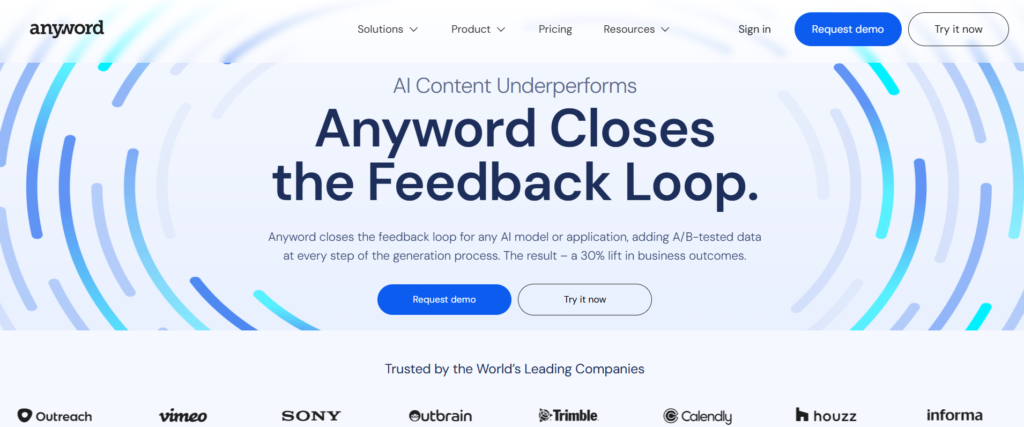 Anyword AI, one of the best copywriting tools