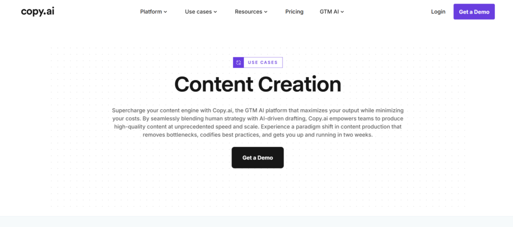 Copy Ai, one of the best copywriting tools