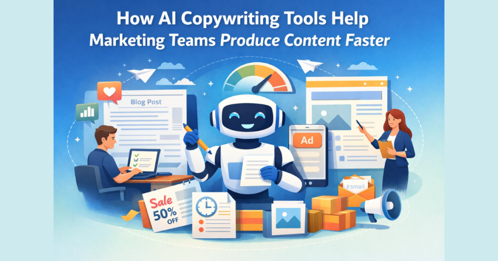 How AI Copywriting Tools Help Marketing Teams Produce Content Faster