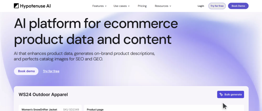 Hypotenuse Ai, one of the best copywriting tools