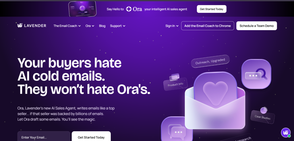 AI email writing tool