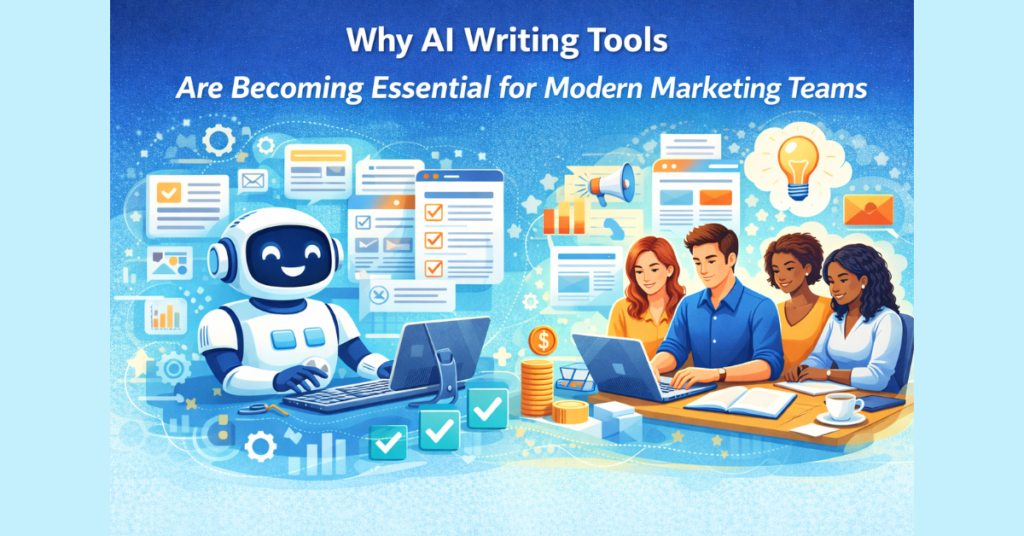 why AI writing tools are becoming essential for modern marketing teams