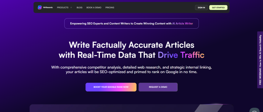 Writesonic AI, one of the best copywriting tools