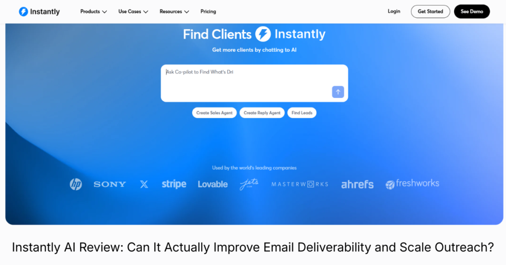 Instantly AI review